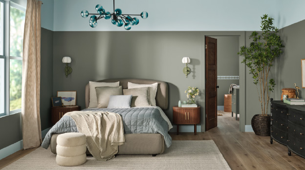 Valspar Color of the Year showcased in a bedroom setting